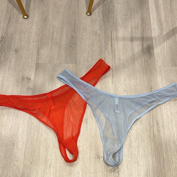 NWOT SKIMS 2PC ULTRA FINE MESH THONGs SIZE 3X - Picture 1 of 10